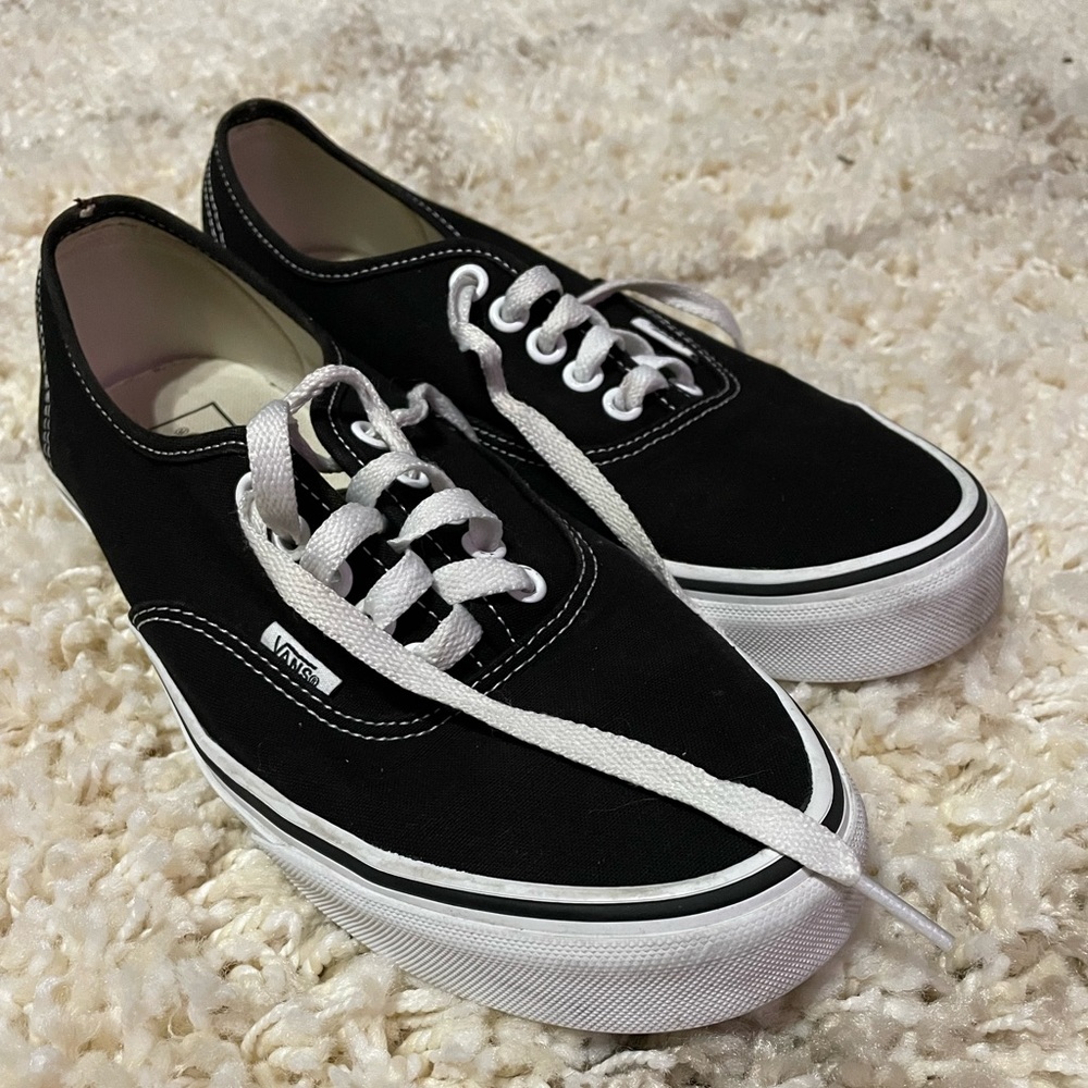 Vans Authentic Black Sz 8